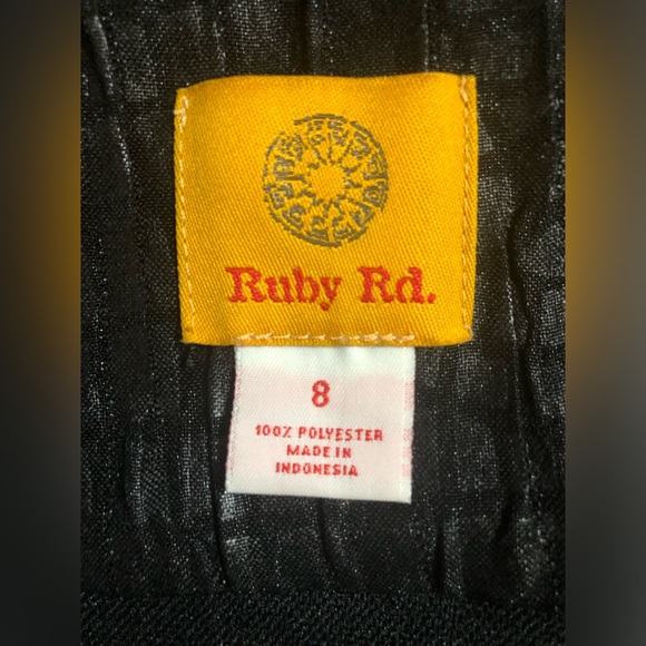 Ruby Rd Black Textured Jacket Size 8 - Picture 3 of 3